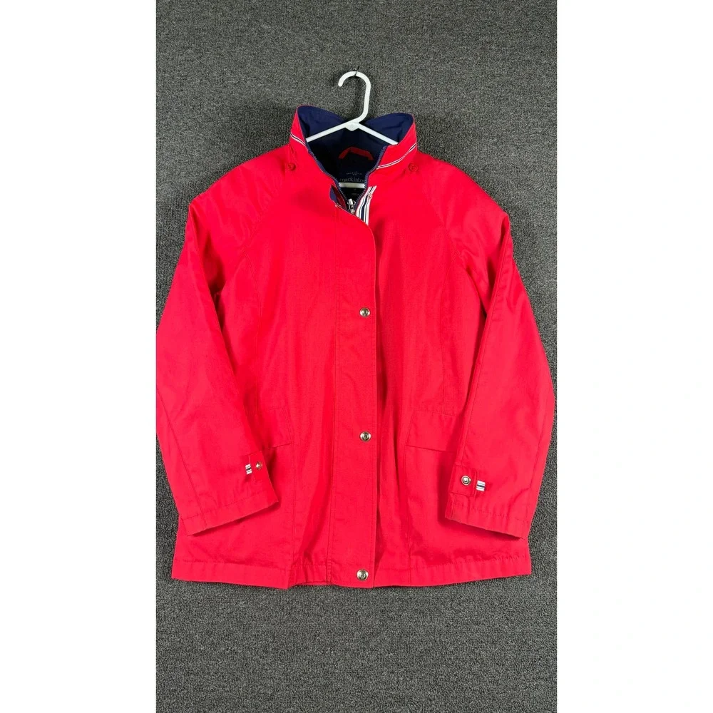 Mackintosh New England Mens Red Zip Front Rain Jacket Barn Coat Size M 8711